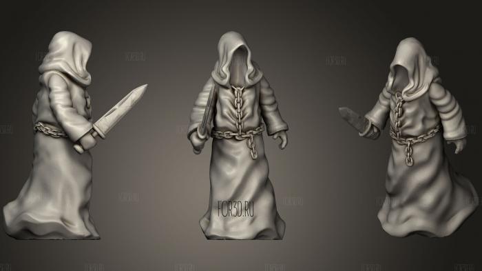 Cultist 3d stl for CNC